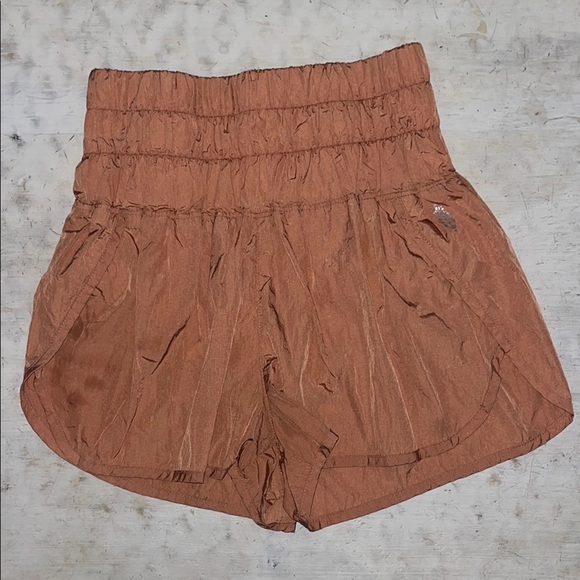 Free people movement The Way Home Shorts in brushed apricot | size Small - Picture 1 of 6